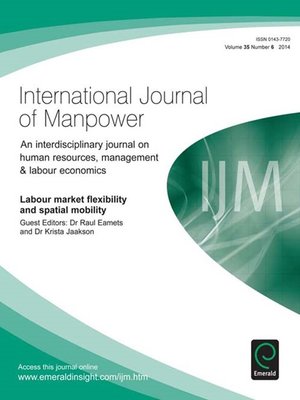 cover image of International Journal of Manpower, Volume 35, Issue 6